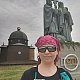 Daniela Vajsová na vrcholu Radhošť