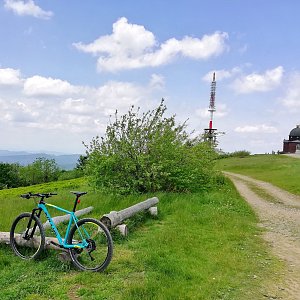 Martin Vlček na vrcholu Radhošť (10.6.2019 22:25)