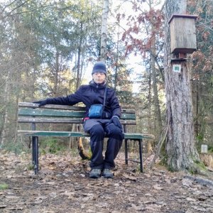 Honza Krňa on the summit of Chlum (21.12.2024 11:50)