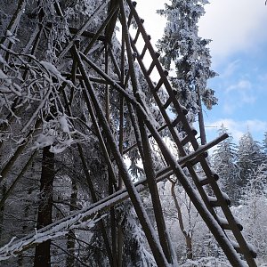 Petra na vrcholu Granátník (12.2.2021 14:20)
