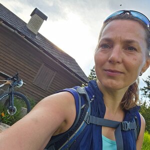 Marcela Kubíčková on the summit of Klínová hora (25.5.2024 18:25)