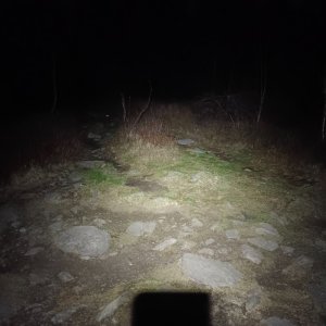 Petr Wendler na vrcholu Bradlo (12.4.2025 21:15)
