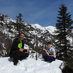Divočák junior on the summit of Walkerskogel (22.4.2023 11:34)