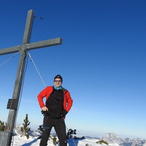 Divočák on the summit of Hohe Schrott (13.1.2024 14:25)