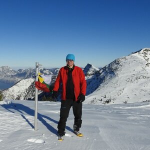 Divočák on the summit of Hochglegt (13.1.2024 13:35)