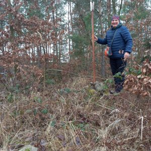 Jirka Valda on the summit of Vojenská (2.2.2025 13:38)