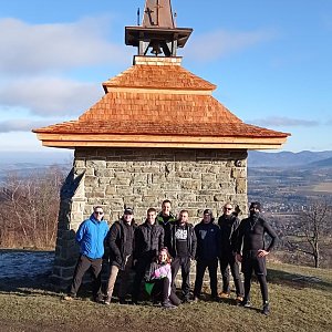Pavel Kvk on the summit of Ondřejníček Lodge (19.12.2020 11:16)