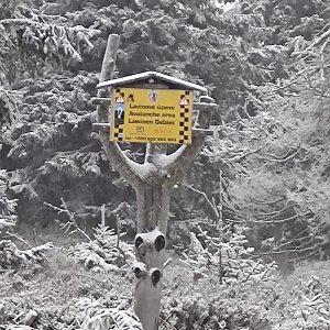 Jan Čegan na vrcholu Červená hora (29.11.2020 7:10)