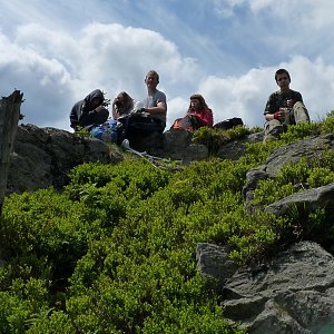 Mountainer na vrcholu Medvědí vrch - JV vrchol (26.5.2012 13:20)
