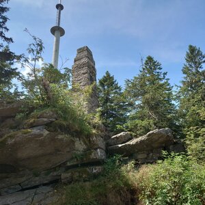 Nojby on the summit of Ochsenkopf (25.7.2024 12:42)