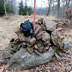 Jiřina na vrcholu Kobylí hlava (27.2.2021 14:30)
