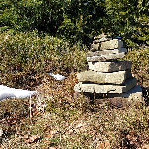 Petr Pepe Peloušek na vrcholu Suchá (2.3.2021 12:00)