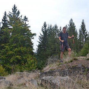 Jarda Vála na vrcholu Jílový vrch (7.9.2021)