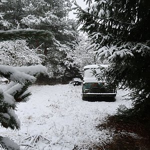 Bouřka na vrcholu Všech svatých (9.12.2021 12:29)