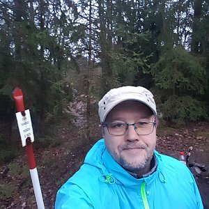 Martin Zajíček na vrcholu Kazatelna (4.1.2022 16:21)