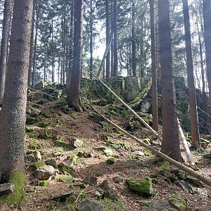 Cyklista 73 na vrcholu Liščí kámen (1.5.2023 9:45)