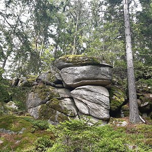 ZdenkaV on the summit of Cikánský vrch (25.6.2022)