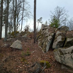 Cyklista 73 on the summit of U Skály (8.3.2026 14:42)