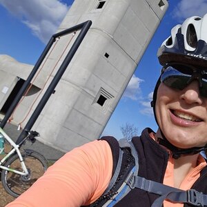 Marcela Kubíčková on the summit of U Šibenice (17.3.2024 14:25)