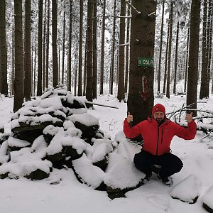 michalzhor on the summit of U Osla (9.1.2021 9:00)