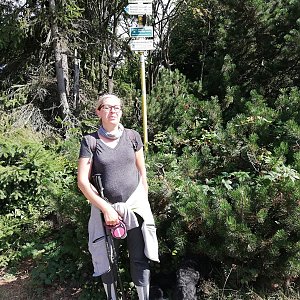 Blanka Holleschová na vrcholu Radegast (10.8.2019 9:43)