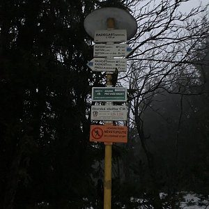 Vero na vrcholu Radegast (1.1.2022 15:20)