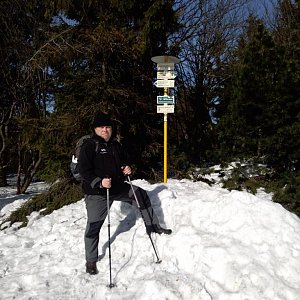 stusve na vrcholu Radegast (11.3.2018 13:58)