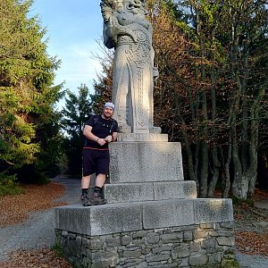 Jakub Špaček na vrcholu Radegast (21.10.2019 16:53)