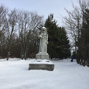 Vendula Valigurová na vrcholu Radegast (22.1.2020 13:05)