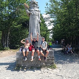 Michal Dimun na vrcholu Radegast (11.8.2020 12:45)