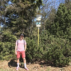Vojtěch Horák na vrcholu Radegast (21.4.2018 11:54)