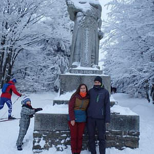 Vendula Kalocsányiová na vrcholu Radegast (16.12.2018 13:44)