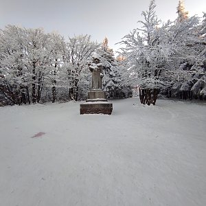 Martin Vitásek na vrcholu Radegast (11.1.2021 8:24)