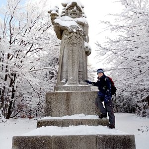 Maty na vrcholu Radegast (10.1.2021 8:44)