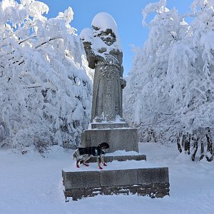 Čaky na vrcholu Radegast (18.1.2021 11:30)