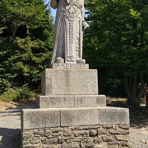 Gabriela Brázdová na vrcholu Radegast (12.8.2018 14:05)