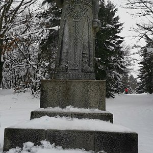 Michal 77 na vrcholu Radegast (19.2.2021 9:30)