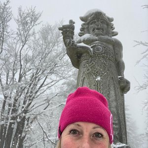 Blanka na vrcholu Radegast (24.3.2021 15:25)