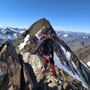 David Ryšavý on the summit of Wildspitze (Nordgipfel) (6.7.2022 10:20)