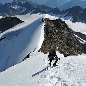 Martin Horáček on the summit of Wildspitze (Nordgipfel) (21.8.2021 9:18)