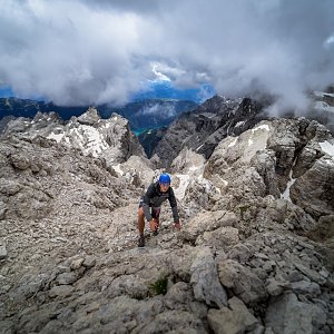 Jiří Králík na vrcholu Cima Falkner (7.7.2018 11:03)