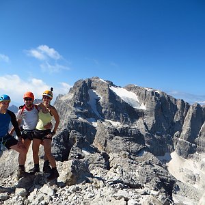 Iveta Válová na vrcholu Cima Falkner (24.7.2018 10:05)