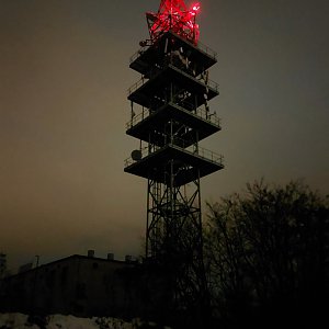 Mykas on the summit of U Doubku (31.1.2023 20:15)