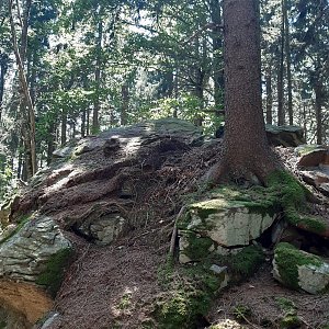 ZdenkaV na vrcholu Malá Kleť (25.7.2022)