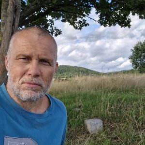Rastislav Biarinec on the summit of Kopanice (8.8.2023 16:50)