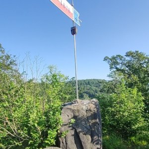 Martin Suchopár on the summit of Vojkovický Špičák (25.6.2023 7:46)