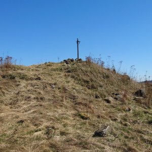 Nojby on the summit of Pasecký vrch (3.4.2025 13:25)