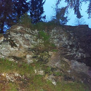 Cyklista 73 na vrcholu Zaječí vrch S2 (4.11.2022 8:55)