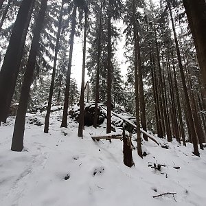 Ráďa Hojdís na vrcholu Ždánov - JV vrchol (17.4.2021 20:54)