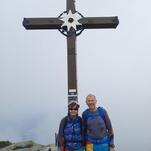 MUDr.Svatopluk Kunčar on the summit of Goldeck (4.7.2024 12:10)